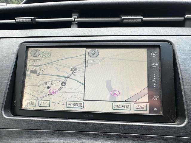 プリウス S ETC ナビ TV アルミホイール オートライト CVT スマートキー アイドリングストップ 電動格納ミラー 盗難防止システム CD 衝突安全ボディ ABS ESC エアコン パワーステアリング(4枚目)