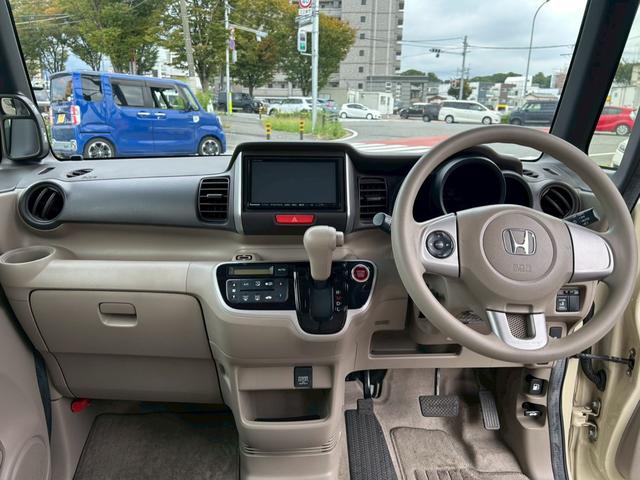 N-BOX G・Lパッケージ リヤシートスライド ポータブルナビ 全席PW ナビテレビ サイドエアバック 地TV AAC 横滑り防止 スマートキー ABS ETC キーレスE パワーステアリング 運転席エアバッグ SD(28枚目)