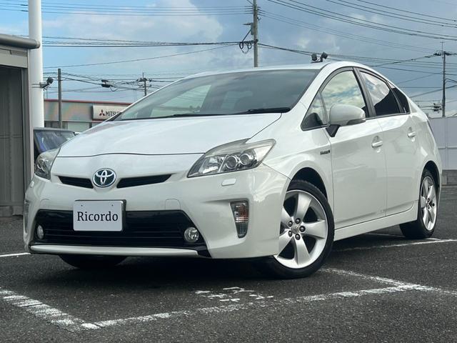 プリウス Gツーリングセレクション 純正8インチナビ バックモニター ハーフレザーシート ETC(2枚目)