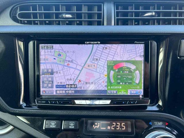 アクア Gブラックソフトレザーセレクション ETC バックカメラ ナビ TV アルミホイール オートライト ヘッドライトウォッシャー スマートキー 電動格納ミラー シートヒーター CVT 盗難防止システム 衝突安全ボディ ABS ESC(12枚目)