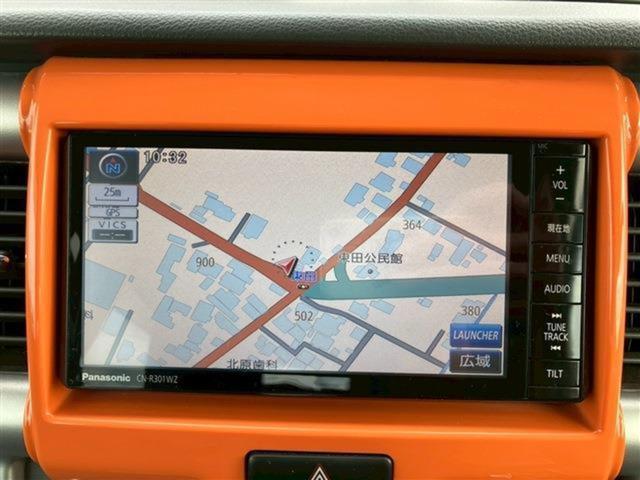 ハスラー Ｘ　社外メモリーナビ　ＨＩＤライト　フルセグＴＶ　純正アルミ　ユーザー買取　スマートキー　シートヒーター　ＥＴＣ（3枚目）