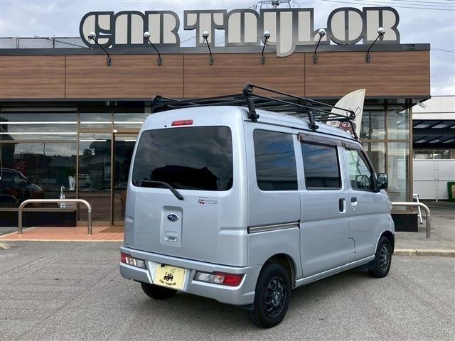 サンバーバン 　社外ナビＴＶ　バックカメラ　ＥＴＣ　ドライブレコーダー　社外ホイール　ルーフキャリア（5枚目）