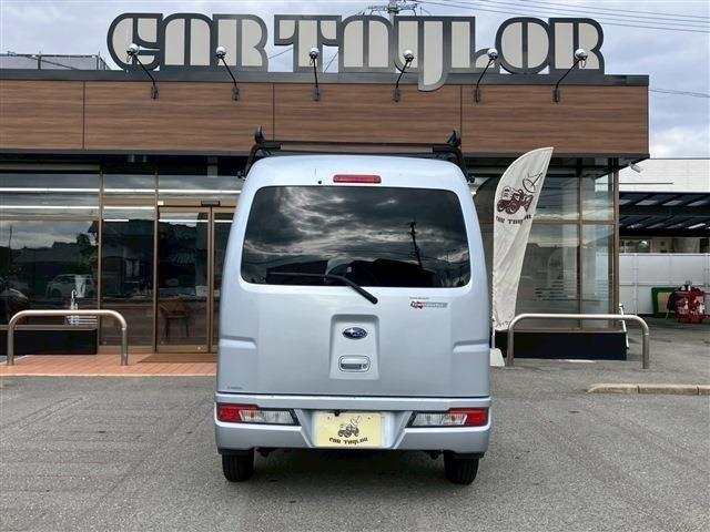 サンバーバン 　社外ナビＴＶ　バックカメラ　ＥＴＣ　ドライブレコーダー　社外ホイール　ルーフキャリア（6枚目）