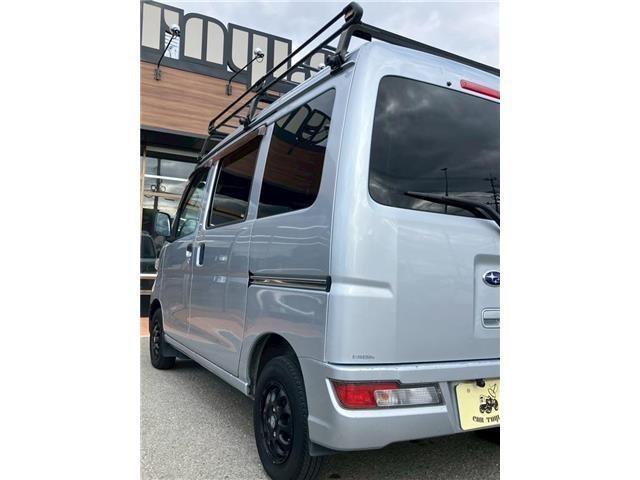 サンバーバン 　社外ナビＴＶ　バックカメラ　ＥＴＣ　ドライブレコーダー　社外ホイール　ルーフキャリア（14枚目）