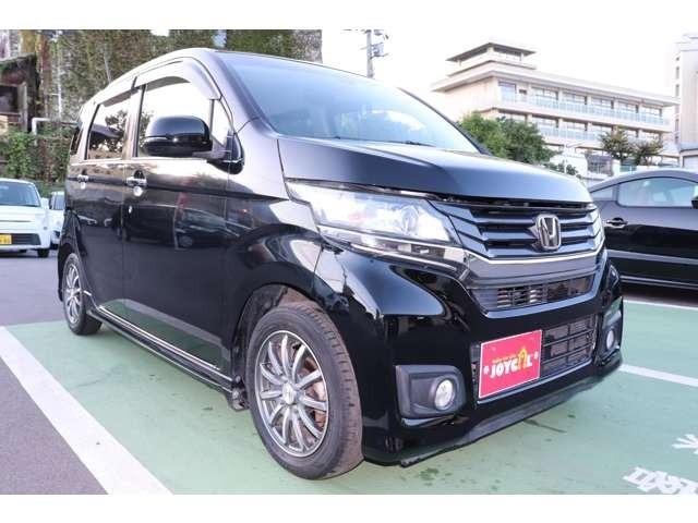 Ｎ－ＷＧＮカスタム Ｇ・Ａパッケージ　純正ナビ地デジＴＶ　バックカメラ　ＥＴＣ　スマートキー　プッシュスターター　ベンチシート　ＨＩＤヘッドライト　純正アルミホイール　衝突軽減ブレーキ　アイドリングストップ　横滑り防止装置（3枚目）