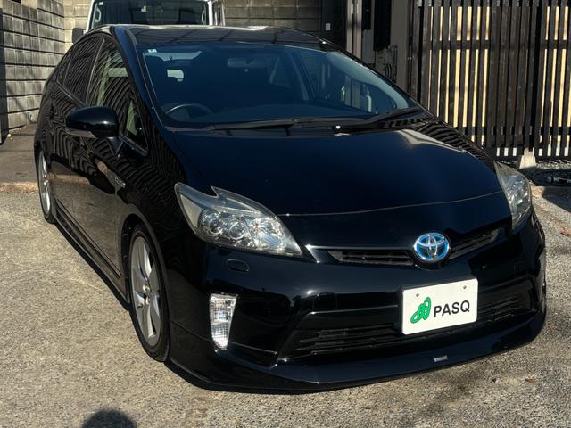 プリウス 　モデリスタエアロ　アルパイン８インチナビ　フルセグ　ＥＴＣ　車検Ｒ９年８月　ＬＥＤヘッド　純正１７インチＡＷ　革巻きステアリング　黒内装　ローダウン　Ｂｌｕｅｔｏｏｔｈオーディオ　スマートキー（26枚目）