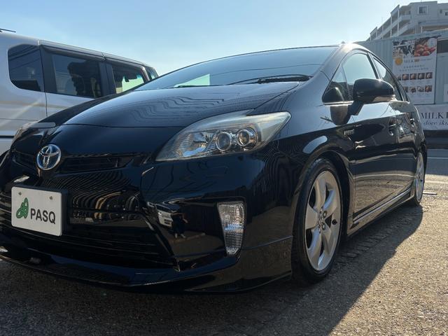 プリウス 　モデリスタエアロ　アルパイン８インチナビ　フルセグ　ＥＴＣ　車検Ｒ９年８月　ＬＥＤヘッド　純正１７インチＡＷ　革巻きステアリング　黒内装　ローダウン　Ｂｌｕｅｔｏｏｔｈオーディオ　スマートキー（29枚目）