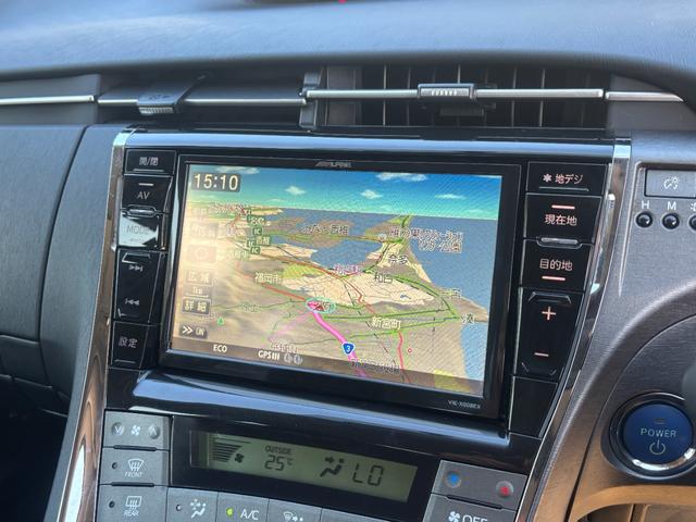 プリウス 　モデリスタエアロ　アルパイン８インチナビ　フルセグ　ＥＴＣ　車検Ｒ９年８月　ＬＥＤヘッド　純正１７インチＡＷ　革巻きステアリング　黒内装　ローダウン　Ｂｌｕｅｔｏｏｔｈオーディオ　スマートキー（47枚目）