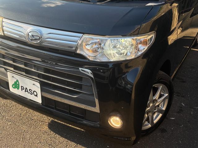 タント カスタムX 社外ナビ フルセグ ETC パワースライドドア スマートキーHID 純正アルミ 車検令和9年2月 禁煙(11枚目)