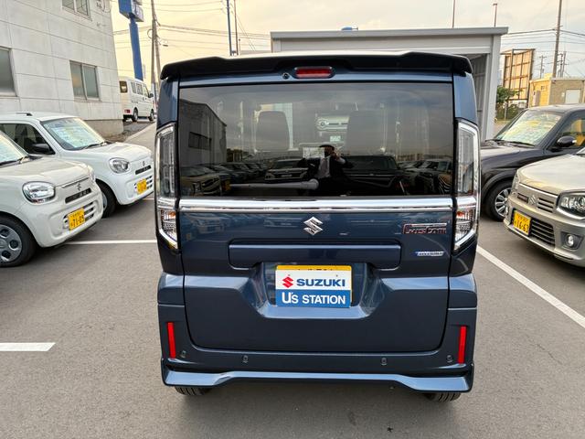 スペーシアカスタム カスタム　ＨＹＢＲＩＤ　ＸＳ　ナビ　全方位カメラ　両側ＰＳＤ　バックカメラ　オートライト　Ｂｌｕｅｔｏｏｔｈ　スライドドア　純正ナビ　プッシュスタート　シートヒーター　オートエアコン　スズキセーフティーサポート　アイドリングストップ　横滑り防止機能（6枚目）