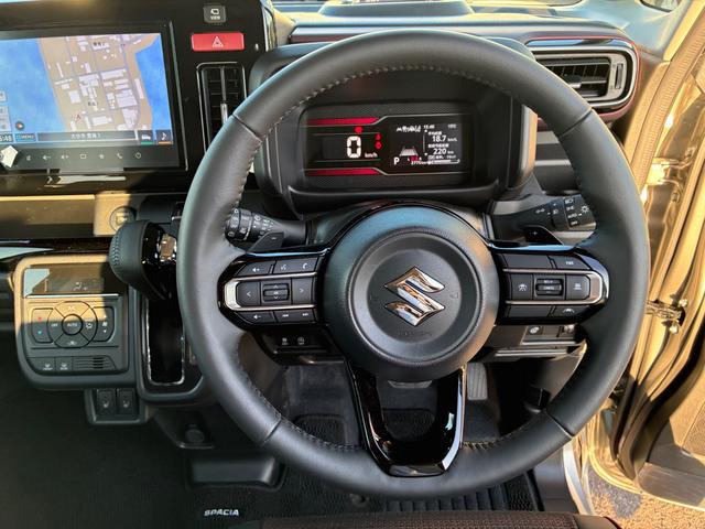 スペーシアカスタム カスタム　ＨＹＢＲＩＤ　ＸＳターボ　ナビ　全方位カメラ　オートライト　バックカメラ　Ｂｌｕｅｔｏｏｔｈ　スライドドア　純正ナビ　プッシュスタート　シートヒーター　オートエアコン　スズキセーフティーサポート　アイドリングストップ　横滑り防止機能（15枚目）
