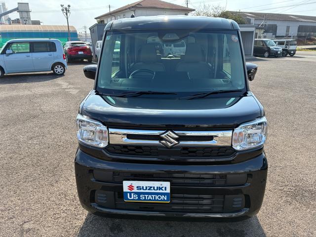 スペーシア ＨＹＢＲＩＤ　Ｇ　両側スライドドア　前後衝突被害軽減ブレーキ　オートライト　スライドドア　プッシュスタート　オートエアコン　スズキセーフティーサポート　アイドリングストップ　横滑り防止機能　衝突安全ボディ　盗難防止システム（2枚目）