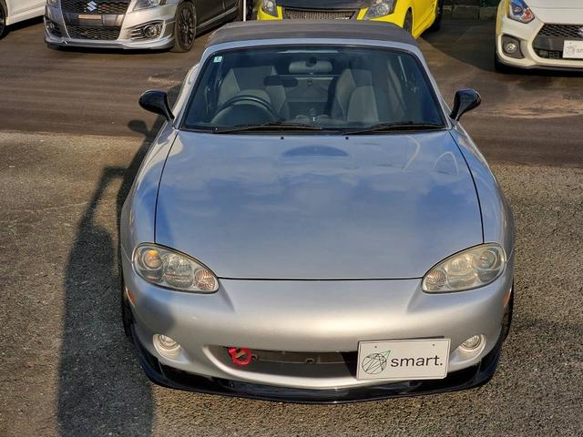 ロードスター ＲＳ　クスコＬＳＤ　ロールバー　ＢＬＩＴＺ車高調　Ｓｗｉｆｔスプリング　ＴＲＵＳＴオイルクーラー　社外１５ＡＷ　マツダスピードマフラー　社外エアクリーナー　フロントスポイラー　ディスプレイオーディオ（10枚目）