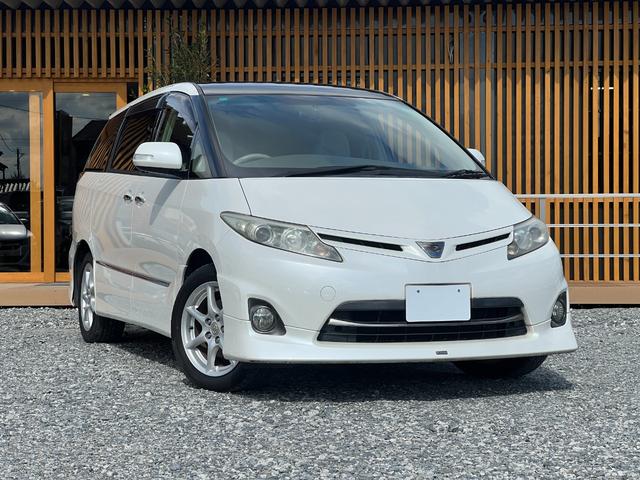 エスティマ 2.4アエラス Gエディション ドラレコ ETC ガラスルーフ バックカメラ 両側電動スライドドア 純正17インチアルミホイール ステアリモコン スマートキー デュアルエアコン ルームライトLED HIDヘッドライト 純正ナビ(2枚目)