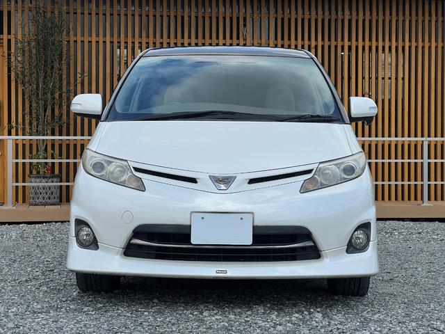 エスティマ 2.4アエラス Gエディション ドラレコ ETC ガラスルーフ バックカメラ 両側電動スライドドア 純正17インチアルミホイール ステアリモコン スマートキー デュアルエアコン ルームライトLED HIDヘッドライト 純正ナビ(5枚目)