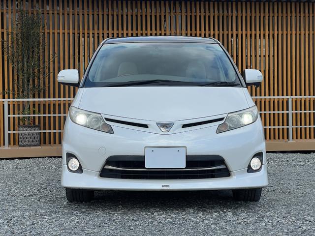 エスティマ 2.4アエラス Gエディション ドラレコ ETC ガラスルーフ バックカメラ 両側電動スライドドア 純正17インチアルミホイール ステアリモコン スマートキー デュアルエアコン ルームライトLED HIDヘッドライト 純正ナビ(12枚目)