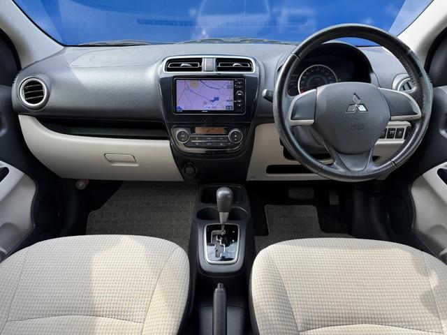 ミラージュ １．２Ｇ　社外ナビ・ワンセグＴＶ・ＣＤ・純正アルミ・スマートキー・オートエアコン・プッシュスタート・電動格納ミラー・ＥＴＣ・アイドリングストップ（12枚目）