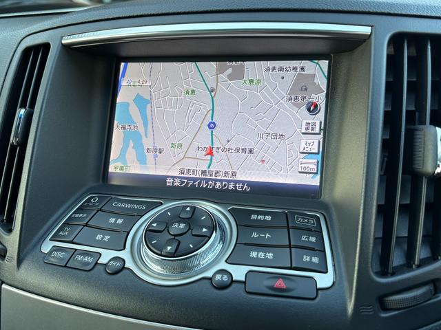 スカイライン 250GT 禁煙車 ハーフレザーシート 純正HDDナビ フルセグTV Bluetoothオーディオ 前席パワーシート バックカメラ サイドカメラ HIDヘッドライト LEDフォグ 純正17AW ビルトインETC(4枚目)