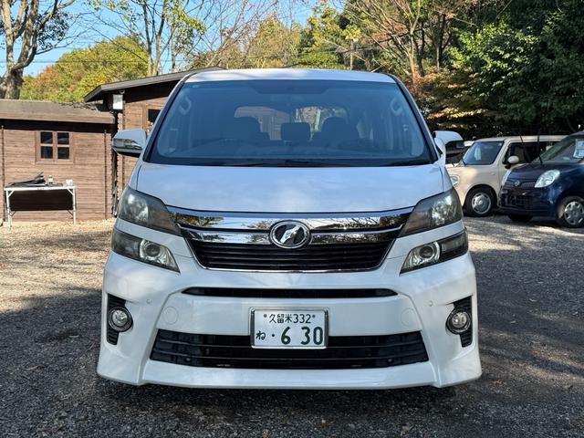 ヴェルファイア ２．４Ｚ　ＨＤＤナビ　バックカメラ　両側パワースライドドア　スマートキー　ＨＩＤヘッドライト　純正アルミ　ローダウン　革調シートカバー　クリアランスソナー　Ｗエアコン　電動格納ミラー　スペアキーあり　車検整備付（9枚目）