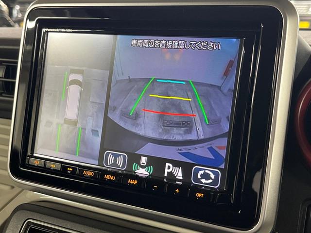 スペーシア ハイブリッドX 両側電動ドア 全周囲カメラ 衝突被害軽減システム レーダークルーズ 禁煙車 シートヒーター ドラレコ オートライト オートエアコン Bluetooth CD DVD再生 フルセグ(4枚目)