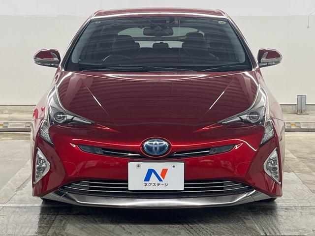 プリウス Aツーリングセレクション 純正SDナビ バックカメラ 衝突被害軽減システム レーダークルーズ レザーシート コーナーセンサー LEDヘッド ビルトインETC 車線逸脱警報 オートライト オートエアコン 純正17インチアルミ(14枚目)