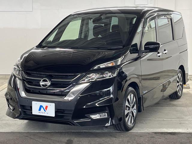 セレナ ハイウェイスター 両側電動ドア 純正SDナビ 全周囲カメラ 衝突被害軽減システム レーダークルーズ 禁煙車 スマートキー LEDヘッド ナビ連動ETC 純正16インチアルミ オートライト オートエアコン リアエアコン(43枚目)