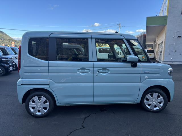 スペーシア ハイブリッドＧ　両側スライドドア　クリアランスソナー　衝突被害軽減システム　オートライト　ＬＥＤヘッドランプ　スマートキー　アイドリングストップ　電動格納ミラー　ＣＶＴ　盗難防止システム　ＡＢＳ　ＥＳＣ（4枚目）