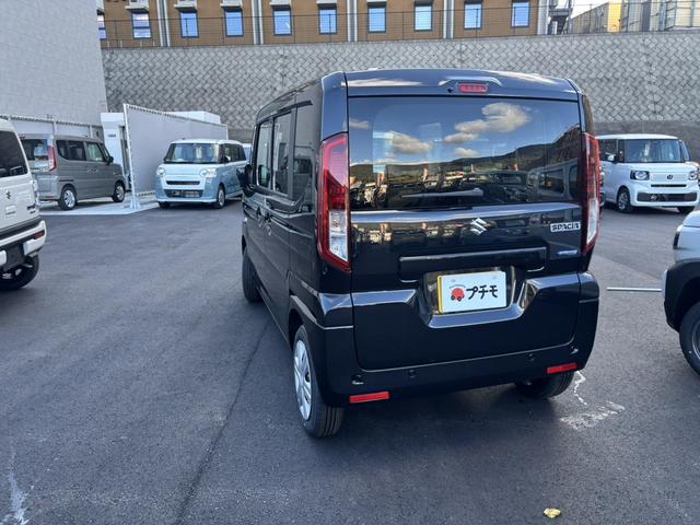 スペーシア ハイブリッドＧ　両側スライドドア　クリアランスソナー　衝突被害軽減システム　オートライト　ＬＥＤヘッドランプ　スマートキー　アイドリングストップ　電動格納ミラー　ＣＶＴ　盗難防止システム　ＡＢＳ　ＥＳＣ（4枚目）