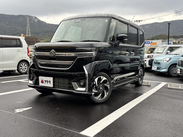 スペーシアカスタム ハイブリッドＸＳ　両側電動スライドドア　クリアランスソナー　オートクルーズコントロール　レーンアシスト　衝突被害軽減システム　オートライト　ＬＥＤヘッドランプ　スマートキー　アイドリングストップ　電動格納ミラー（4枚目）