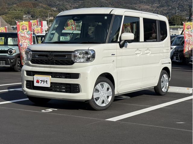 スペーシア ハイブリッドＧ　両側スライドドア　クリアランスソナー　衝突被害軽減システム　オートライト　ＬＥＤヘッドランプ　スマートキー　アイドリングストップ　電動格納ミラー　ベンチシート　ＣＶＴ　盗難防止システム　ＡＢＳ　ＥＳＣ（2枚目）