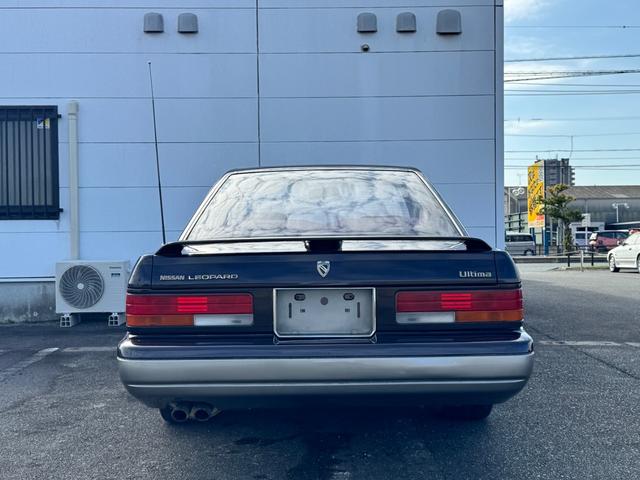 レパード アルティマ　ターボ　フルノーマル車両　リアトランクスポイラー　ツインカムターボ　純正アルミホイール　フォグランプ　運転席パワーシート（7枚目）