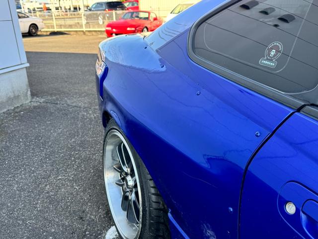 シルビア スペックＳエアロ　社外フルエアロ　修復歴無し　前後ワイドフェンダー　社外ナビ　社外ステアリング（7枚目）