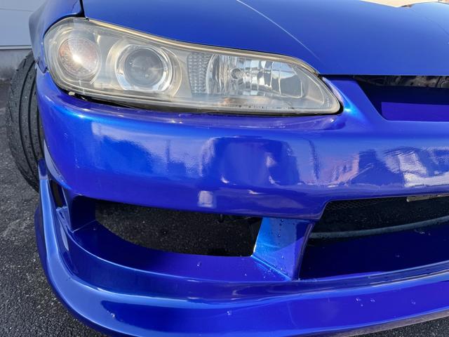 シルビア スペックＳエアロ　社外フルエアロ　修復歴無し　前後ワイドフェンダー　社外ナビ　社外ステアリング（14枚目）