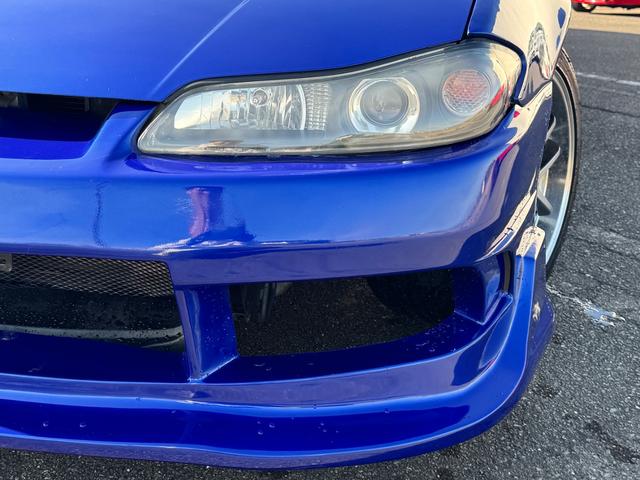 シルビア スペックＳエアロ　社外フルエアロ　修復歴無し　前後ワイドフェンダー　社外ナビ　社外ステアリング（15枚目）