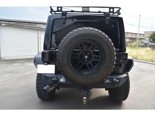 ジープ・ラングラー JK ステアリングスイッチ 社外HDDナビ ヒッチメンバー ルーフキャリア オートエアコン(7枚目)