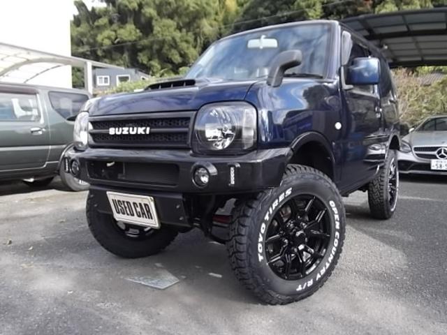 ジムニー ＸＧ　インチアップ　サスペンション　リフトアップキット　ラテラルロット新品　マッドタイヤ　アルミホイール新品　エアロバンパー前後新品ナビ付き（2枚目）