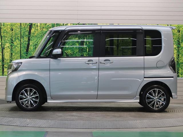 カスタムX トップエディションSAIII 純正SDナビ フルセグTV バックカメラ 衝突軽減装置 誤発進抑制機能 車線逸脱警報 オートハイビーム LEDヘッド オートライト 電動スライドドア シートヒーター 半革シート スマートキー 禁煙車(24枚目)