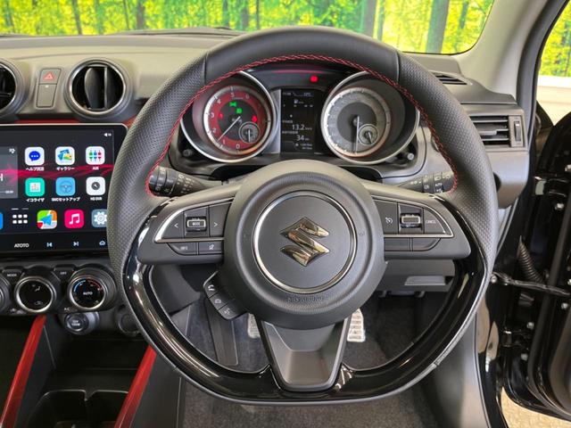 スイフトスポーツ ベースグレード　６速ＭＴ　禁煙車　１０．１型Ａｎｄｒｏｉｄディスプレイ　バックカメラ　ＬＥＤヘッド　純正１７インチＡＷ　クルーズコントロール　ＡｐｐｌｅＣａｒＰｌａｙ　Ｂｌｕｅｔｏｏｔｈ　シートヒーター（12枚目）