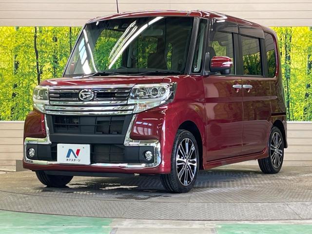 タント カスタムＲＳ　トップエディションＳＡＩＩＩ　ターボ　禁煙車　純正ナビフルセグ　両側電動ドア　バックカメラ　ＬＥＤヘッド　純正１５インチＡＷ　Ｂｌｕｅｔｏｏｔｈ　半革シート　シートヒーター　革巻ステアリング　後席サンシェード　ＤＶＤ再生（45枚目）