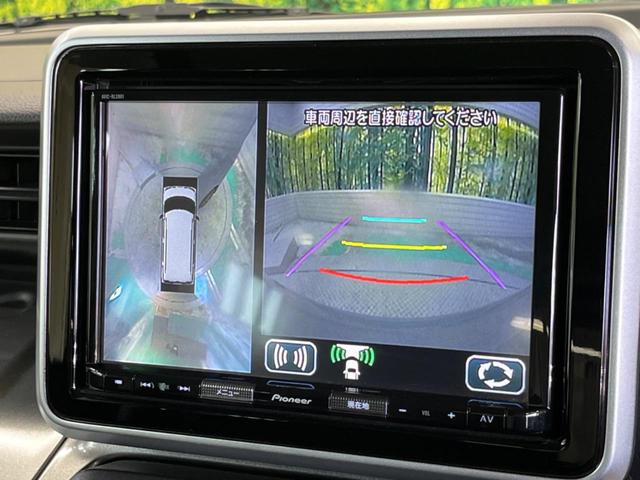スペーシアギア ハイブリッドＸＺ　禁煙車　ナビフルセグ　全方位カメラ　セーフティーサポート　両側電動ドア　ドラレコ　コーナーセンサー　オートハイビーム　オートライト　オートエアコン　純正１４インチＡＷ　Ｂｌｕｅｔｏｏｔｈ（4枚目）