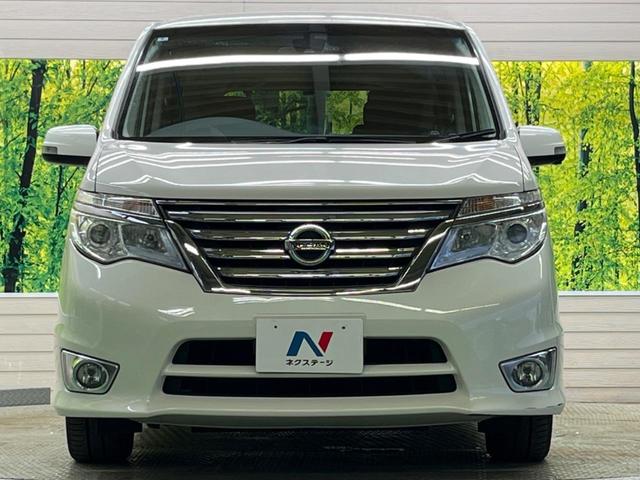 セレナ ハイウェイスター S-ハイブリッド 禁煙車 純正8型ナビTV 純正11型後席モニター 両側電動ドア サイド/バックカメラ エマージェンシーブレーキ LEDヘッド 純正OP16インチAW 後席オートエアコン コーナーセンサー DVD再生(14枚目)