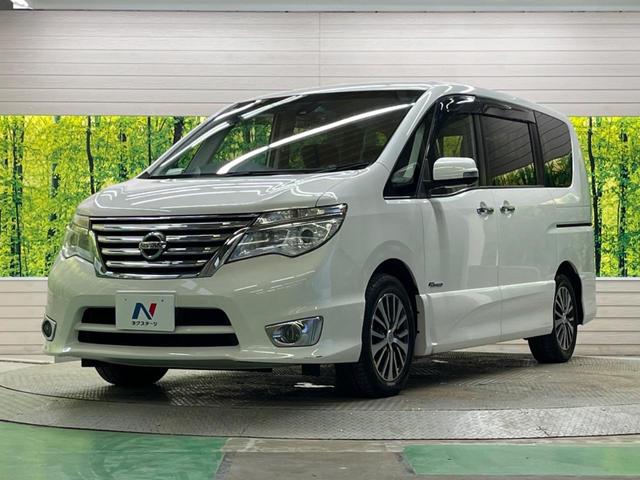 セレナ ハイウェイスター S-ハイブリッド 禁煙車 純正8型ナビTV 純正11型後席モニター 両側電動ドア サイド/バックカメラ エマージェンシーブレーキ LEDヘッド 純正OP16インチAW 後席オートエアコン コーナーセンサー DVD再生(57枚目)