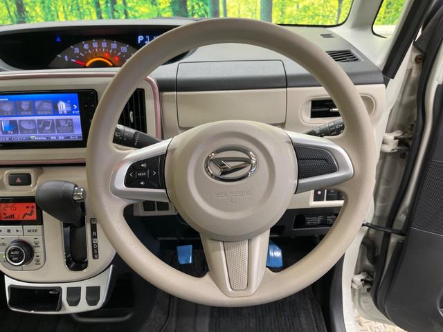 ムーヴキャンバス Ｘリミテッドメイクアップ　ＳＡＩＩ　ストライプスカラー　禁煙車　純正ナビフルセグ　両側電動ドア　バックカメラ　衝突被害軽減　ＥＴＣ　Ｂｌｕｅｔｏｏｔｈ　ＬＥＤフォグ　車線逸脱警告　オートライト　前後誤発進抑制　６スピーカー　ＤＶＤ再生（6枚目）