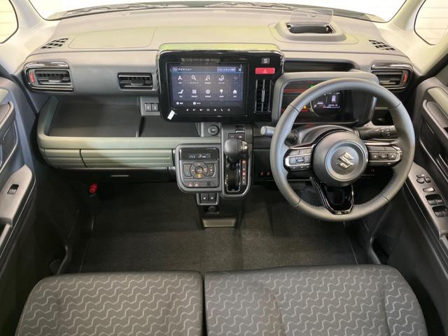 スペーシアギア ハイブリッドXZ 届出済未使用車 2トーンルーフ メーカー9型ナビTV 全方位モニタ 両側電動ドア セーフティサポート アダプティブクルーズ LEDヘッド シートヒーター 後席オットマン AppleCarPlay(2枚目)