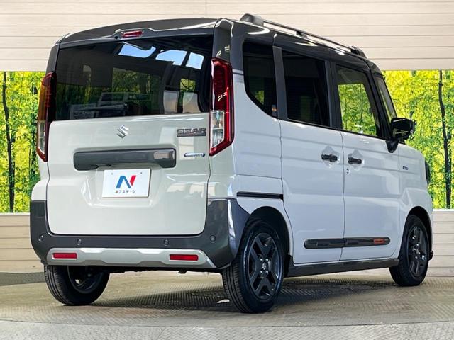 スペーシアギア ハイブリッドXZ 届出済未使用車 2トーンルーフ メーカー9型ナビTV 全方位モニタ 両側電動ドア セーフティサポート アダプティブクルーズ LEDヘッド シートヒーター 後席オットマン AppleCarPlay(17枚目)