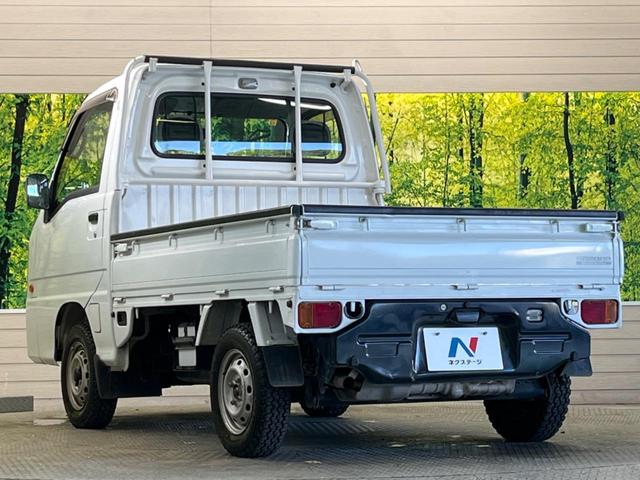 サンバートラック ＴＢ　プロ仕様パッケージ　走行３０４４０ｋｍ　４ＷＤ　５速ＭＴ　エアコン　パワーステアリング　純正ＦＭ／ＡＭラジオ　歩み板対応アオリ　オフロードタイヤ（36枚目）