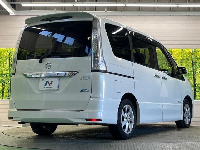 セレナ ハイウェイスター　Ｓ－ハイブリッド　Ｖエアロモード　禁煙車　純正ナビ　後席モニター　両側電動スライドドア　バックカメラ　ビルトインＥＴＣ　スマートキー　ＨＩＤヘッド　クルコン　オートライト　オートエアコン　リアエアコン　純正１６インチＡＷ（18枚目）