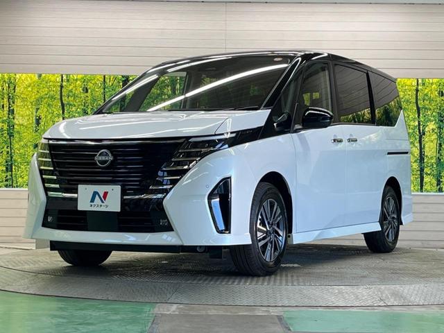 セレナ e-パワー ハイウェイスターV 登録済未使用車 2トーンカラー 12.3型コネクトナビTV アラウンドビューモニタ 両側ハンズフリー電動ドア 衝突被害 ナビリンクプロパイロット ETC2.0 後側方車両検知警告 後席オートエアコン(58枚目)