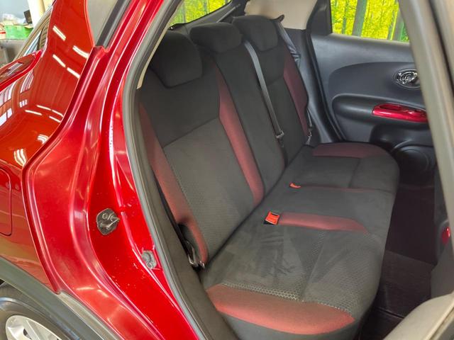 ジューク 15RX 禁煙車 純正ナビフルセグ HIDヘッド 純正OP17インチAW バックカメラ ETC Bluetooth スマートキー オートエアコン オートライト 革巻ステアリング DVD再生(9枚目)