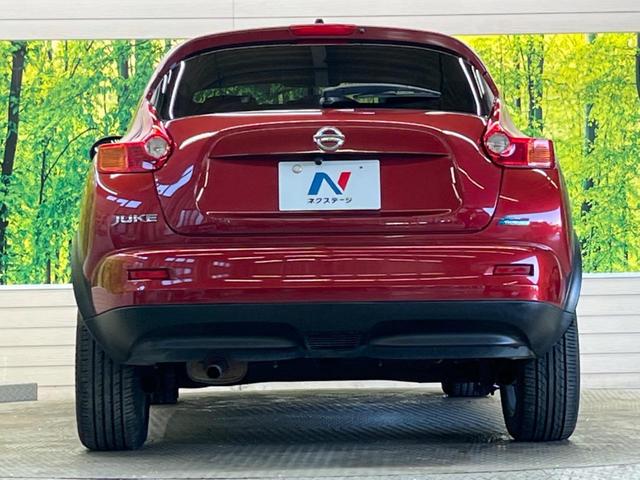 ジューク 15RX 禁煙車 純正ナビフルセグ HIDヘッド 純正OP17インチAW バックカメラ ETC Bluetooth スマートキー オートエアコン オートライト 革巻ステアリング DVD再生(15枚目)